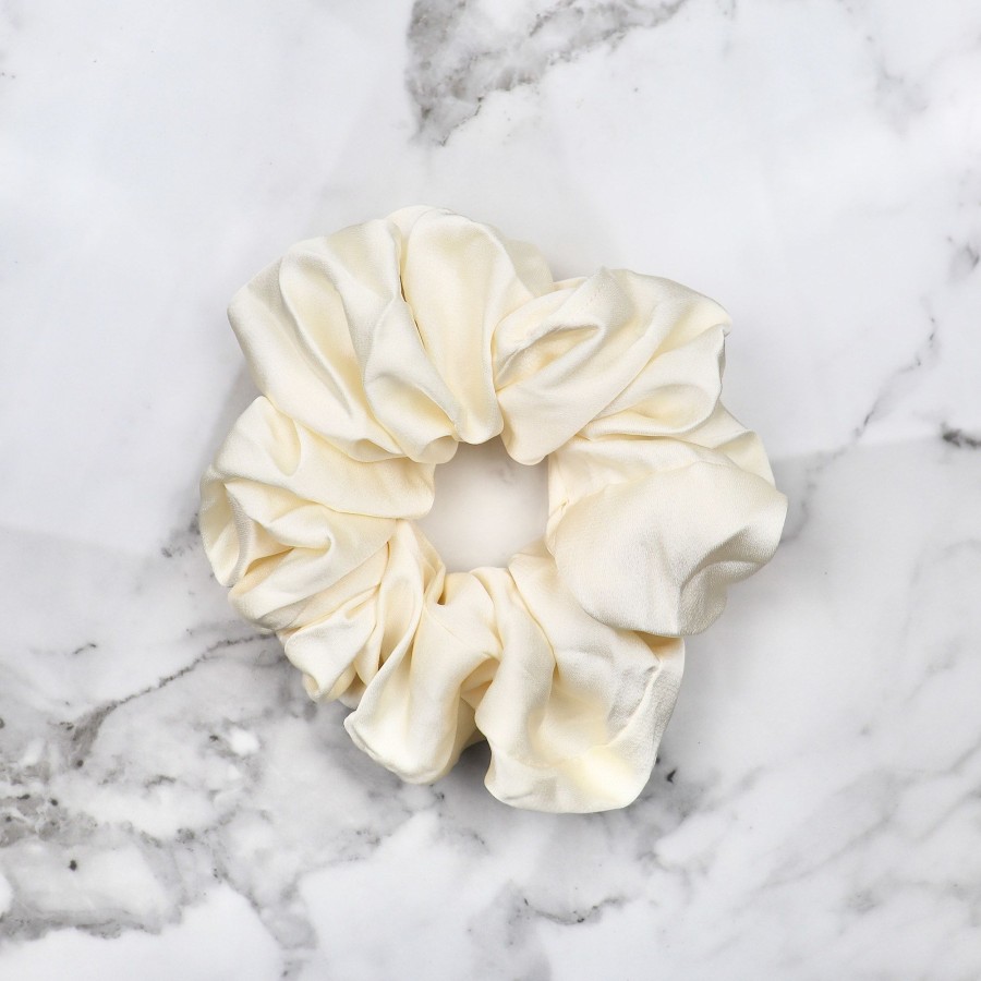 Hair Les Précieuses Chouchous Et Elastiques | Terylene Scrunchie - Ivory