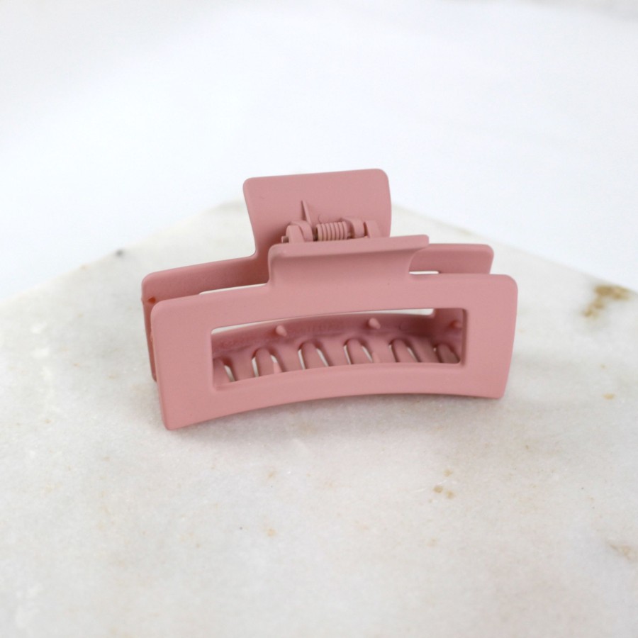 Hair Les Précieuses Pinces Et Barrettes | Openwork Hair Clip - Matte Blush