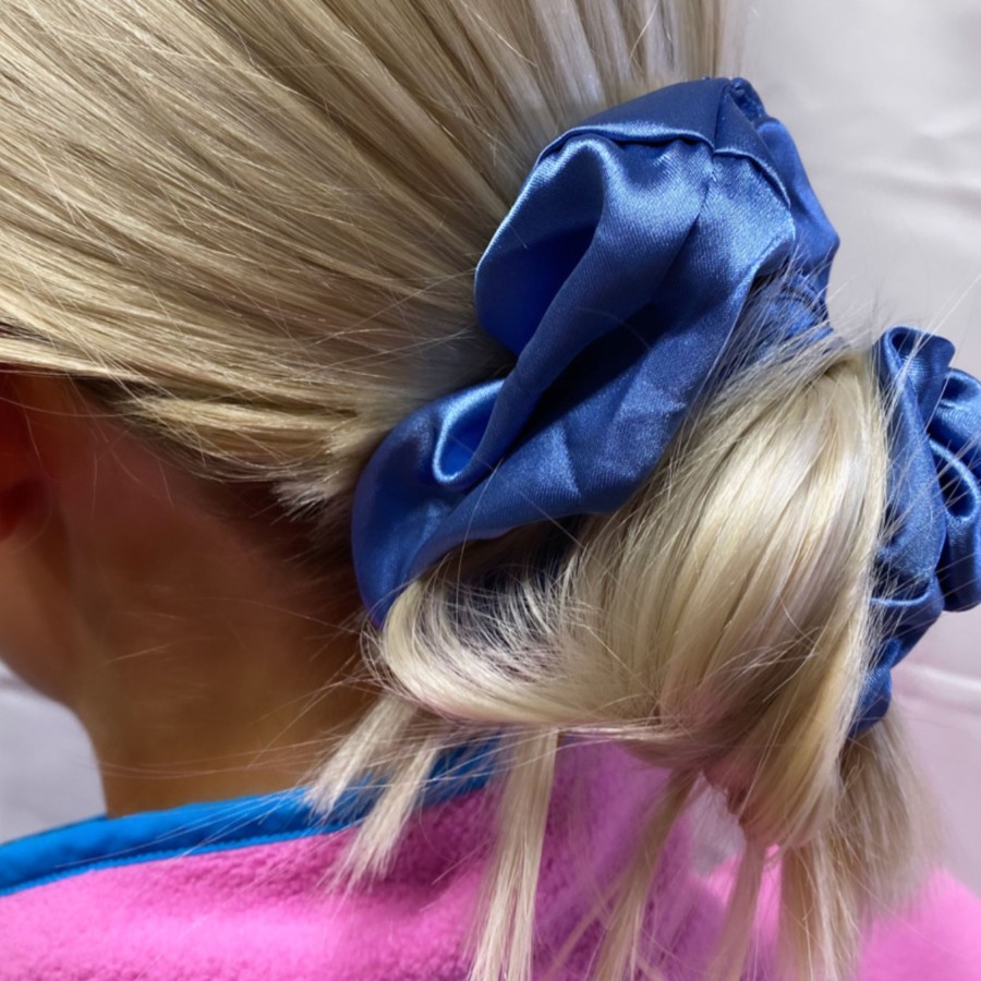 Hair Les Précieuses Chouchous Et Elastiques | Satin Scrunchie - Cashmere Blue