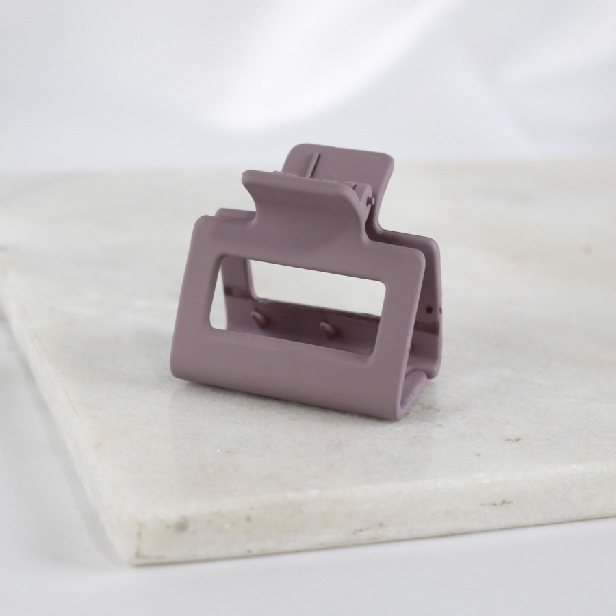 Hair Les Précieuses Pinces Et Barrettes | Square Hair Clip - Matte Lilac