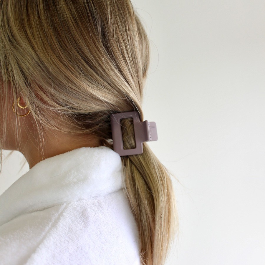 Hair Les Précieuses Pinces Et Barrettes | Square Hair Clip - Matte Lilac