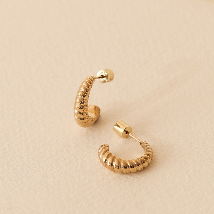 Jewelry Les Précieuses Bijoux | Hoops Cambo Earrings 16Mm - Gold