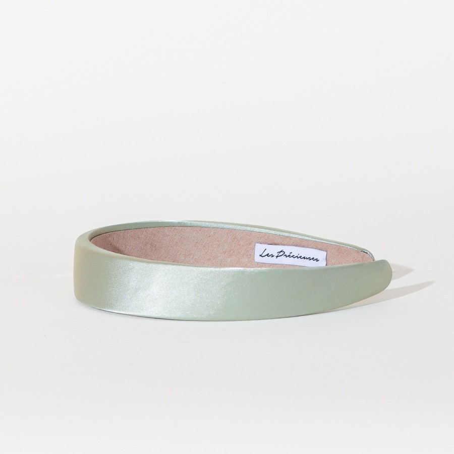 Hair Les Précieuses Serres-Tete | Classic Satin Headband - Jade