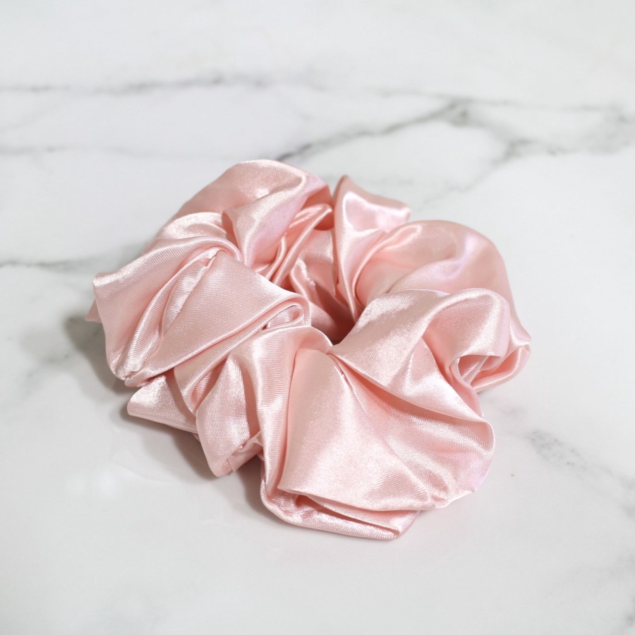 Hair Les Précieuses Chouchous Et Elastiques | Satin Scrunchie - Pale Pink