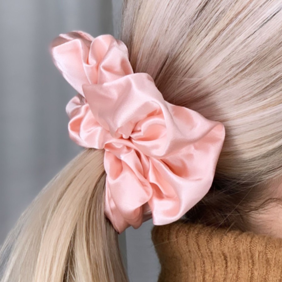 Hair Les Précieuses Chouchous Et Elastiques | Satin Scrunchie - Pale Pink