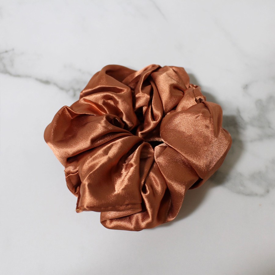 Hair Les Précieuses Chouchous Et Elastiques | Satin Scrunchie - Copper