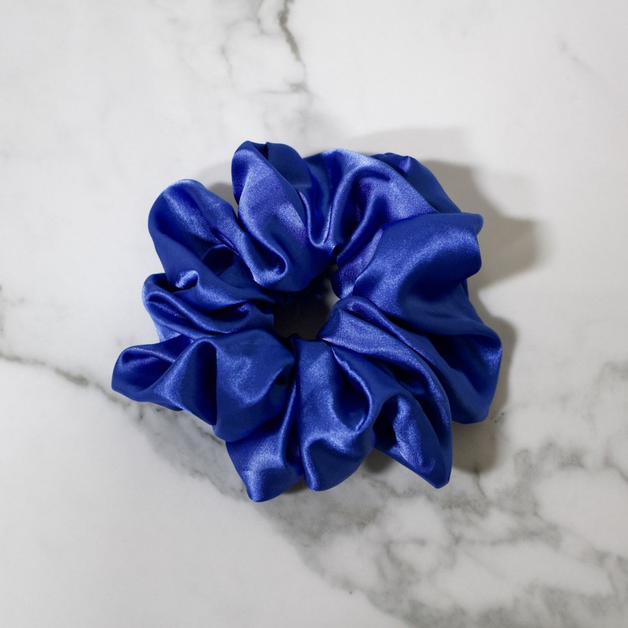 Hair Les Précieuses Chouchous Et Elastiques | Satin Scrunchie - Sapphire