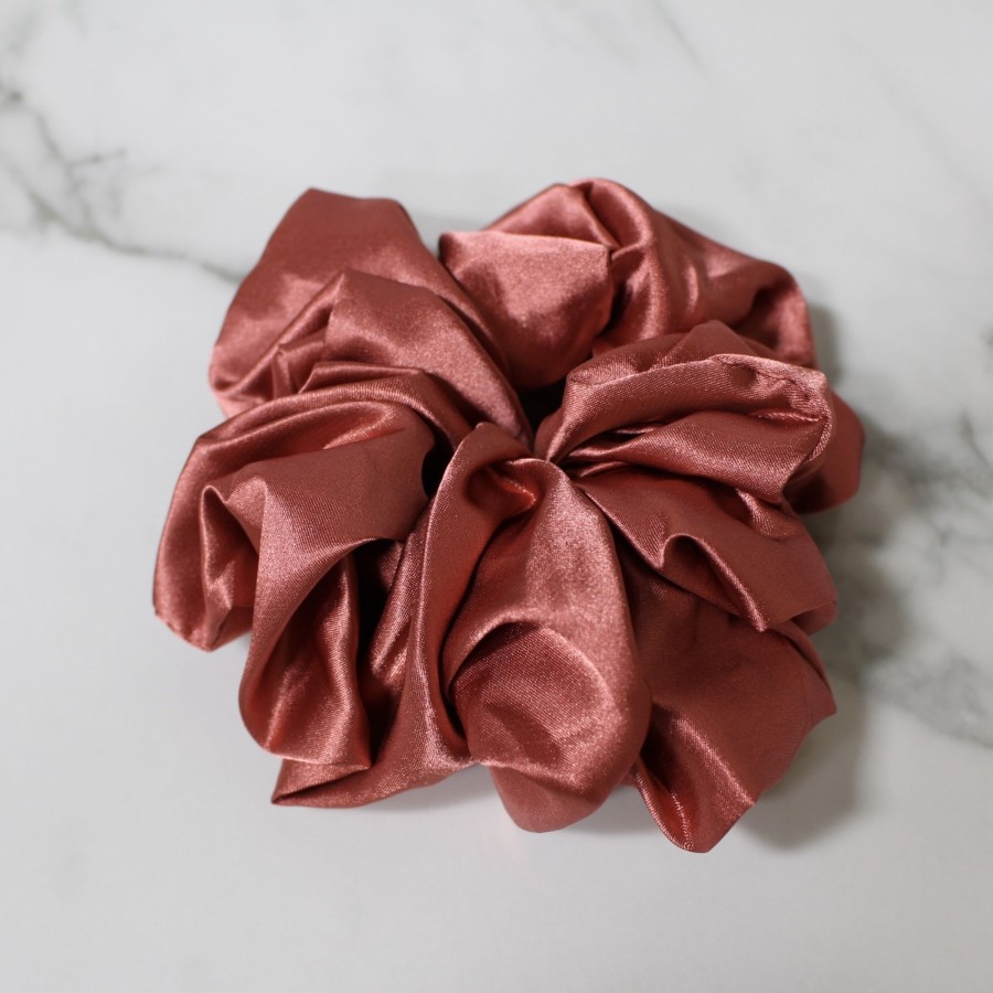 Hair Les Précieuses Chouchous Et Elastiques | Satin Scrunchie - Terra Cotta