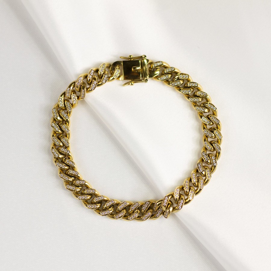 Jewelry Les Précieuses Bijoux | Dhalia Curb Chain Bracelet - Gold