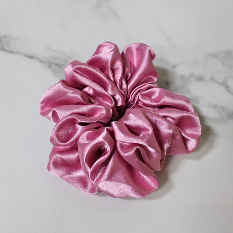 Hair Les Précieuses Chouchous Et Elastiques | Satin Scrunchie - Candy Pink