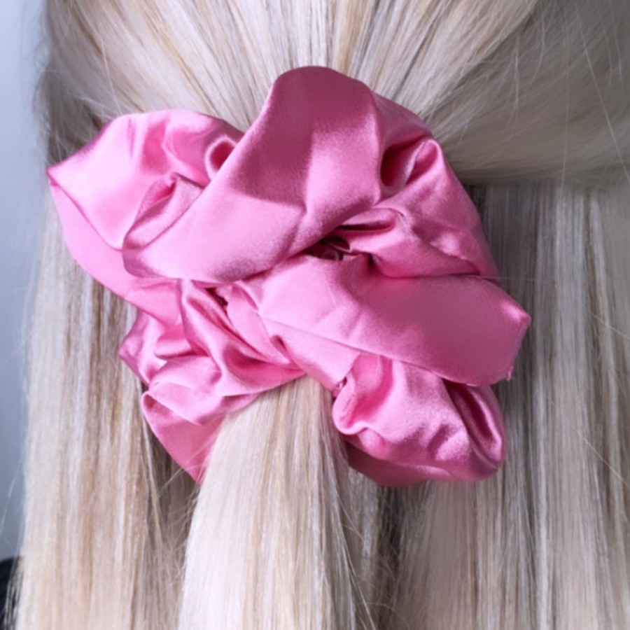 Hair Les Précieuses Chouchous Et Elastiques | Satin Scrunchie - Candy Pink