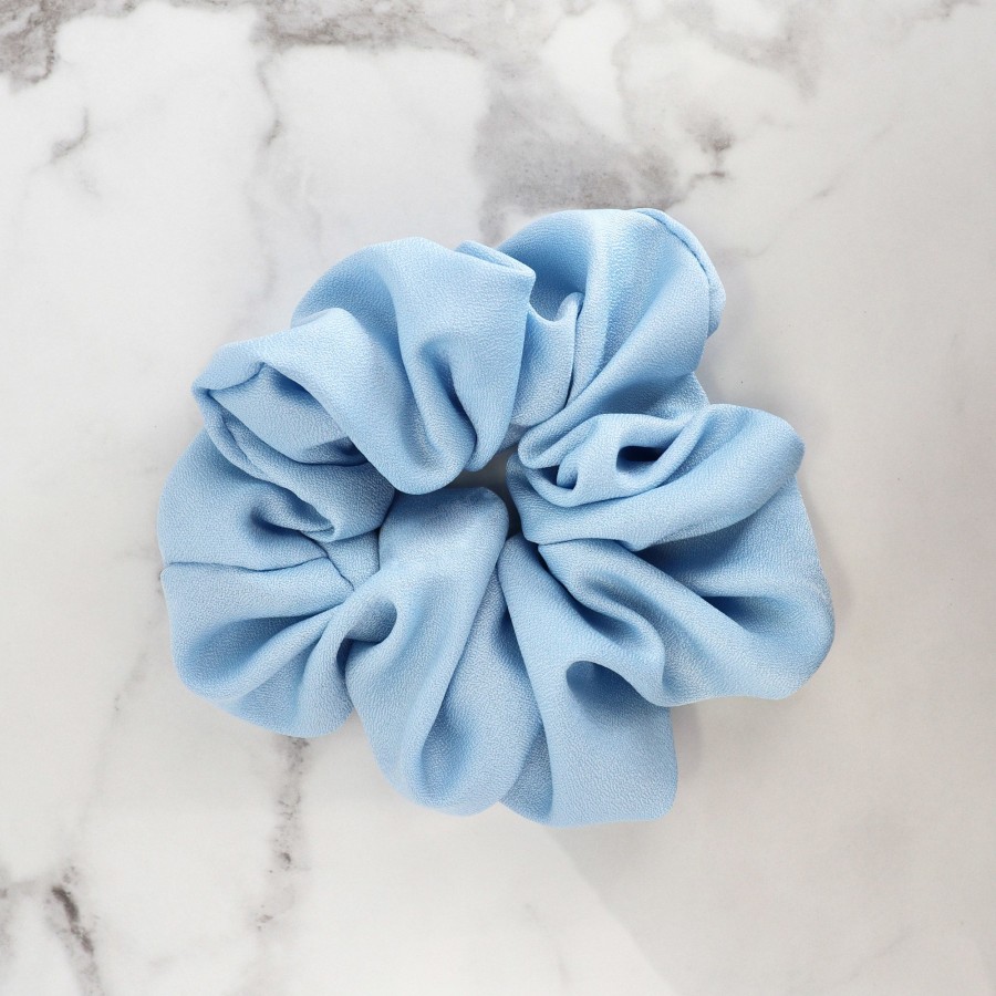 Hair Les Précieuses Chouchous Et Elastiques | Mat Scrunchie - Baby Blue