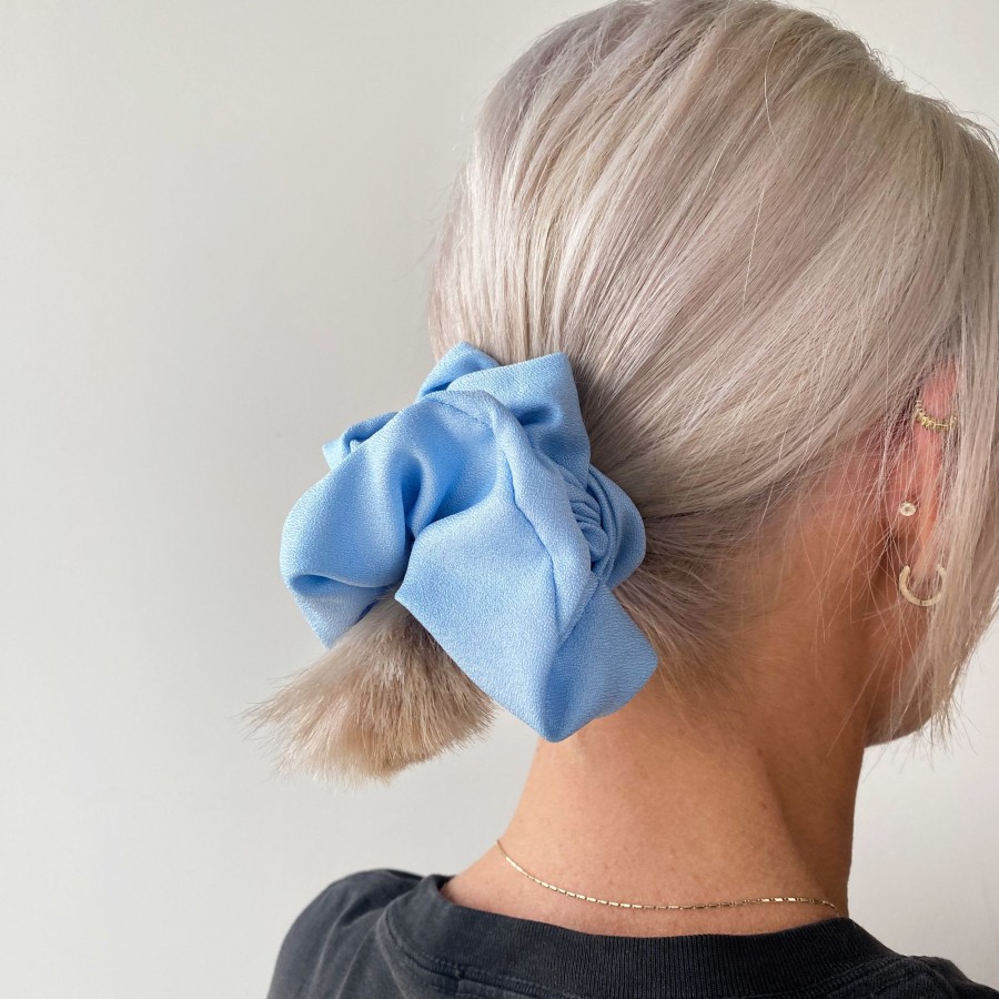 Hair Les Précieuses Chouchous Et Elastiques | Mat Scrunchie - Baby Blue