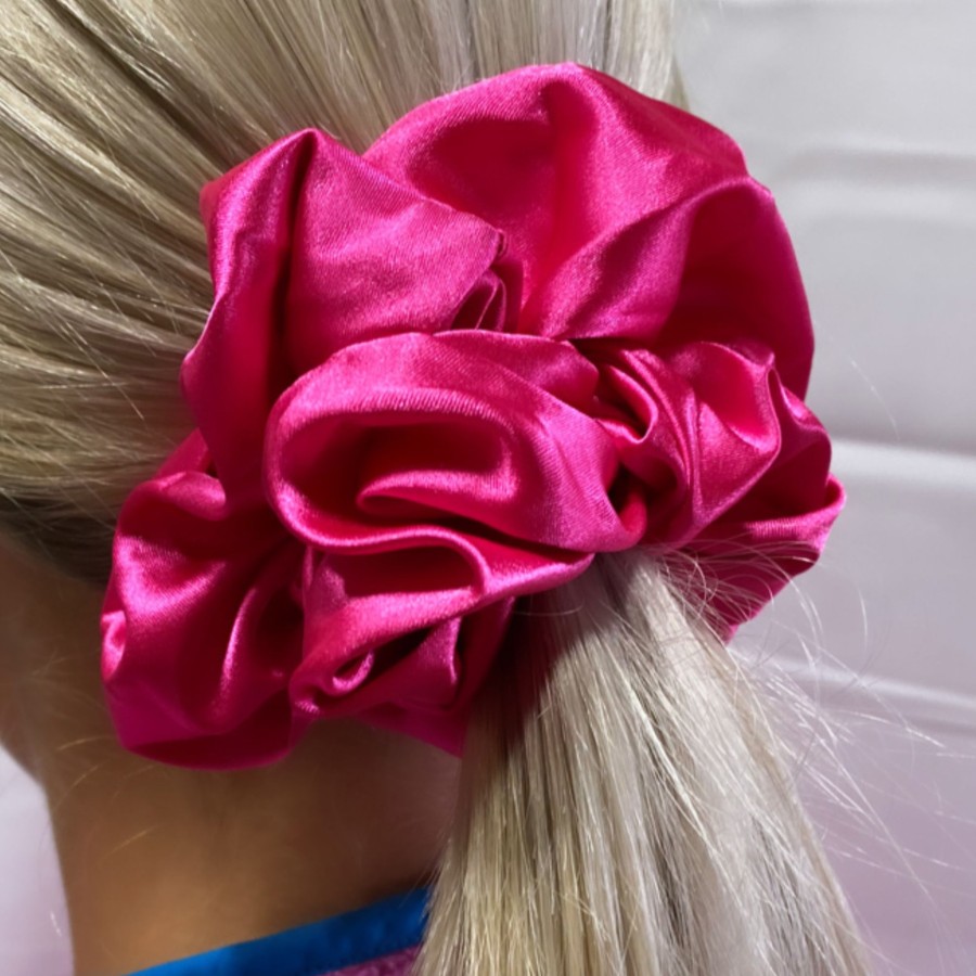 Hair Les Précieuses Chouchous Et Elastiques | Satin Scrunchie - Fuchsia Pink