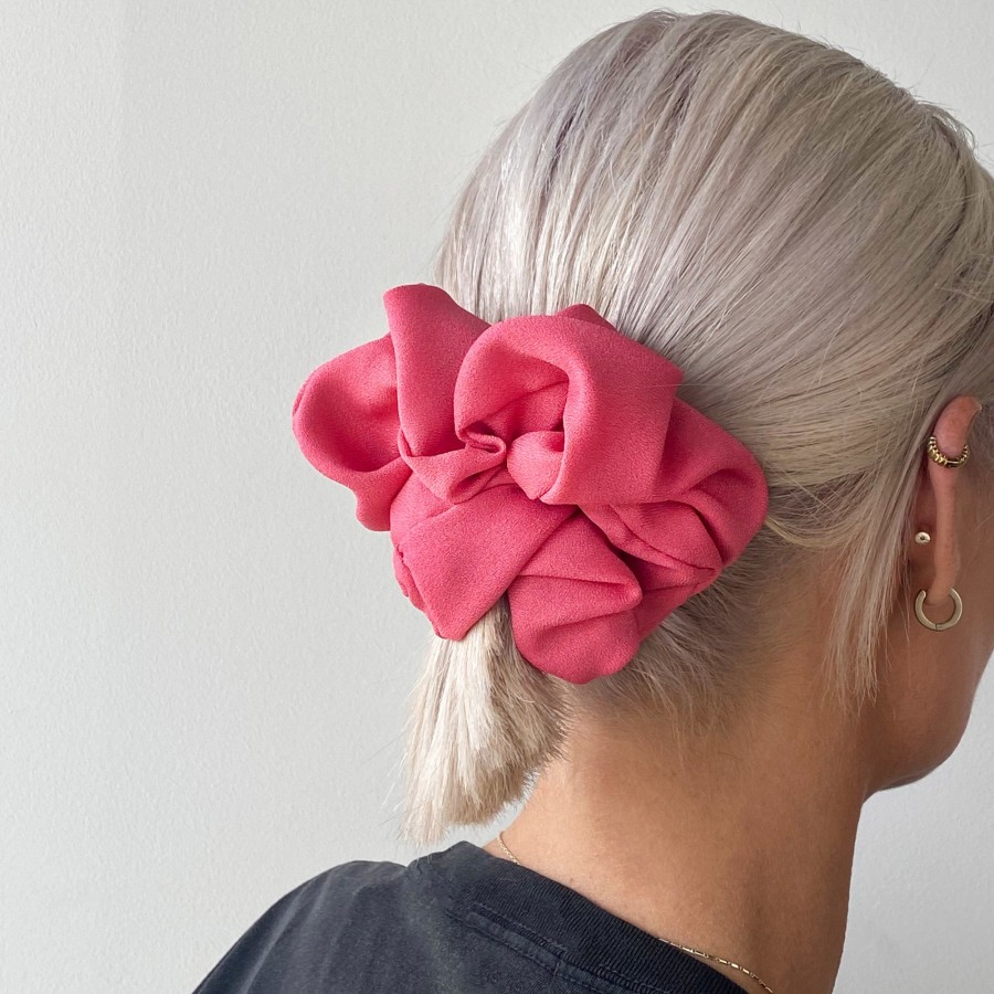 Hair Les Précieuses Chouchous Et Elastiques | Mat Scrunchie - Dark Pink