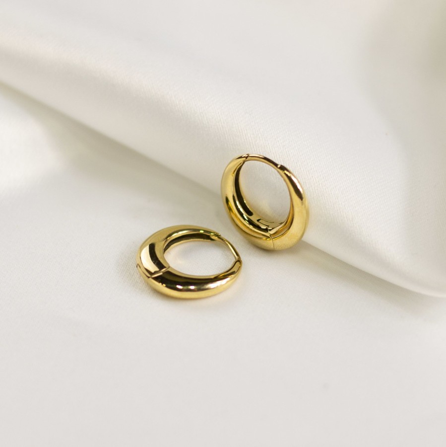 Jewelry Les Précieuses Bijoux | Cardamom Crescent Earrings - Gold