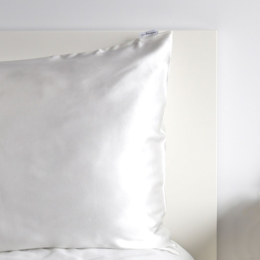 Home Les Précieuses | Ivory Pure Mulberry Silk Pillowcase - Queen