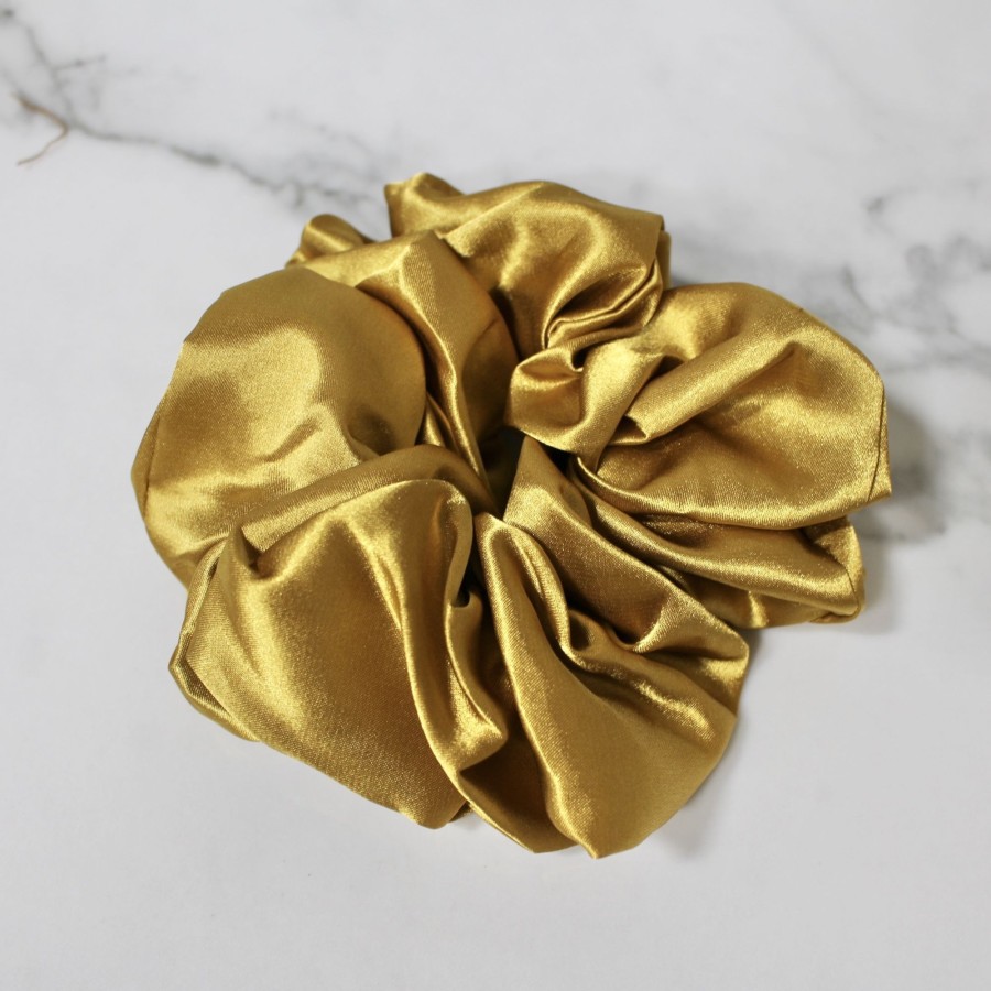 Hair Les Précieuses Chouchous Et Elastiques | Satin Scrunchie - Gold