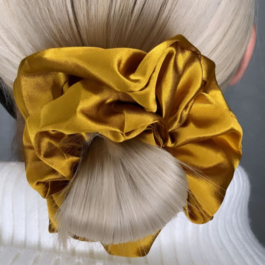 Hair Les Précieuses Chouchous Et Elastiques | Satin Scrunchie - Gold