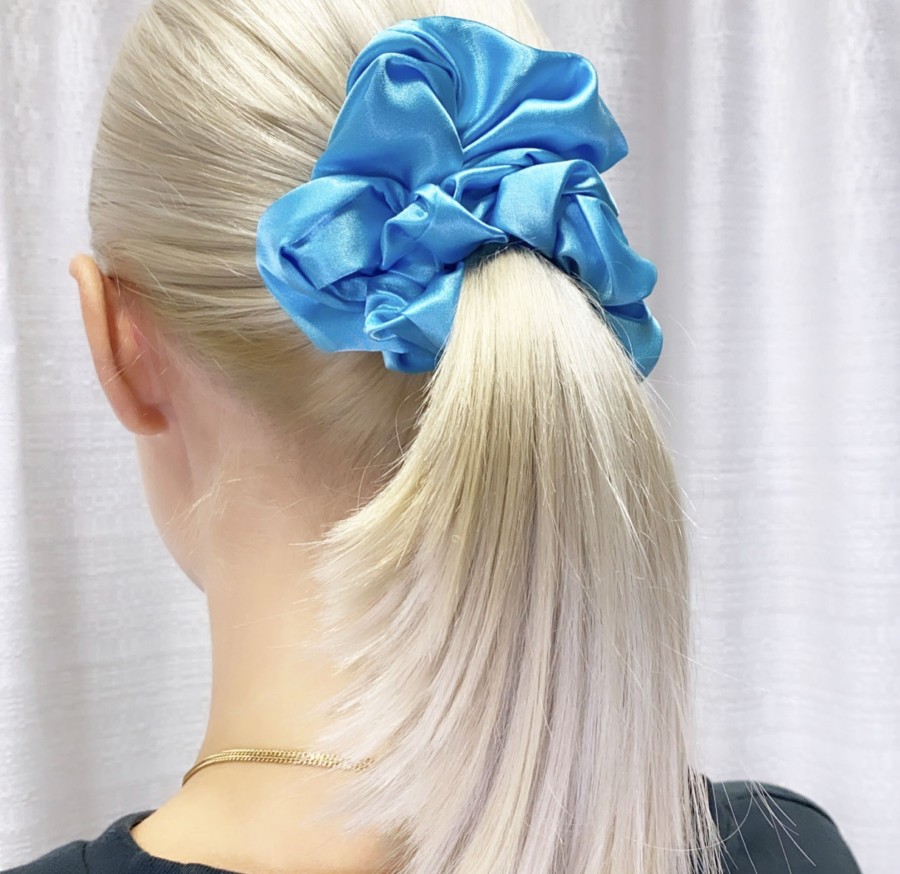 Hair Les Précieuses Chouchous Et Elastiques | Satin Scrunchie - Sky