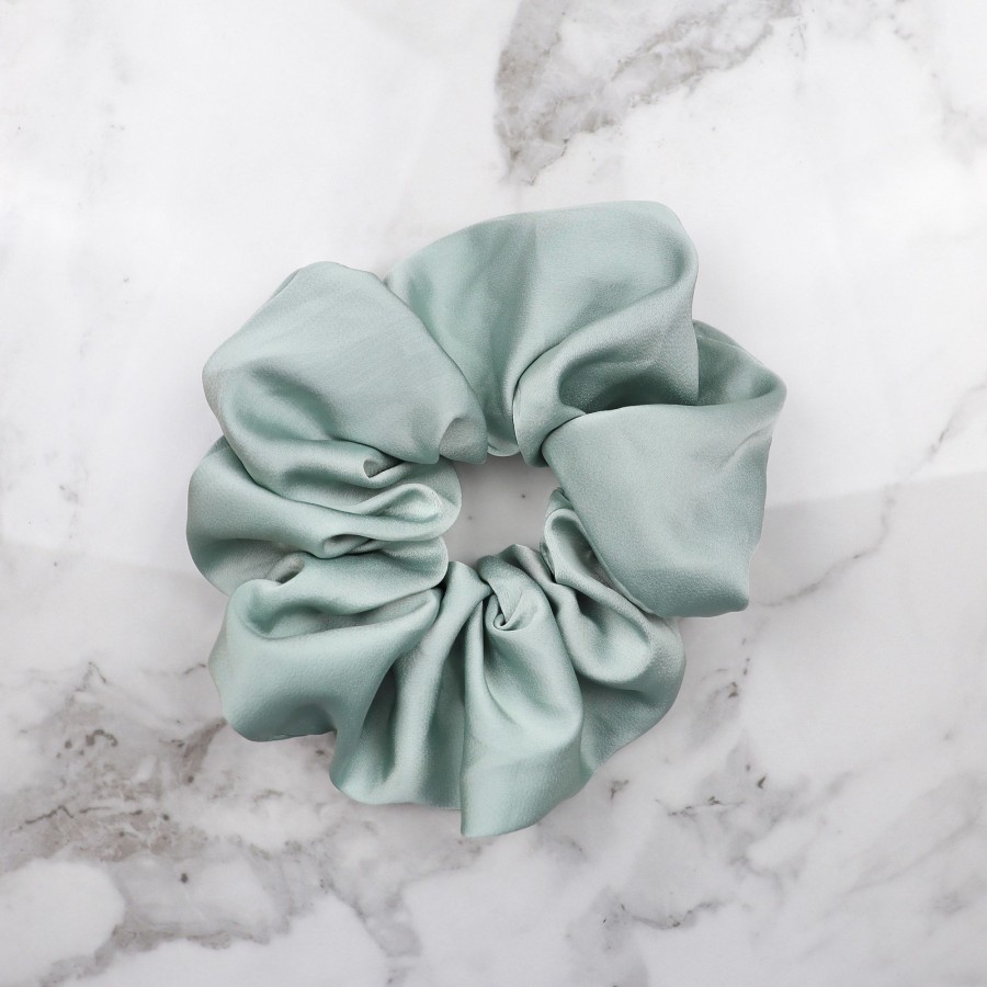 Hair Les Précieuses Chouchous Et Elastiques | Terylene Scrunchie - Mint Green