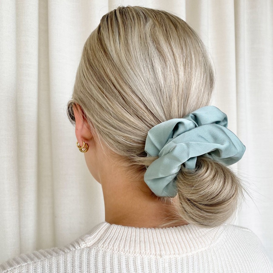 Hair Les Précieuses Chouchous Et Elastiques | Terylene Scrunchie - Mint Green