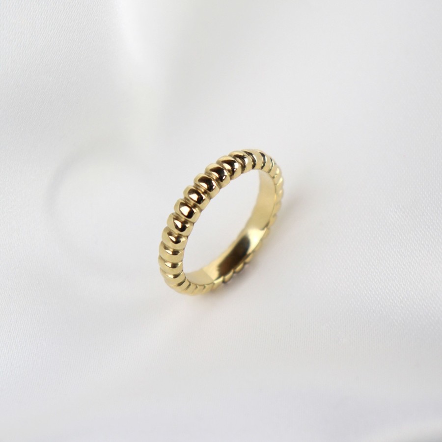 Jewelry Les Précieuses Bijoux | Amalfi Ring 4Mm - Gold