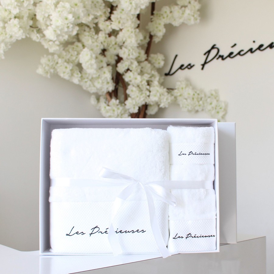 Home Les Précieuses | Embroidered Towel Set