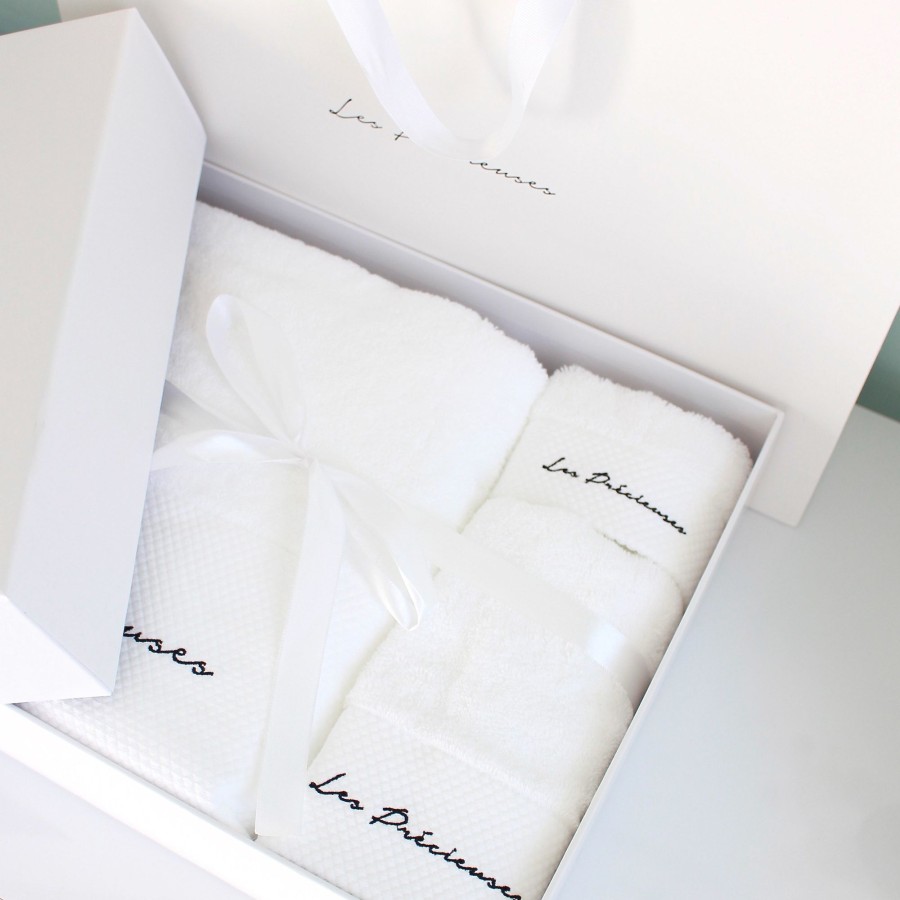 Home Les Précieuses | Embroidered Towel Set