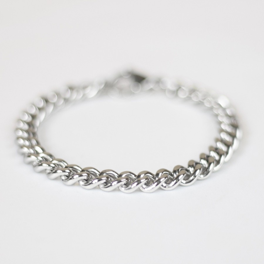 Jewelry Les Précieuses Bijoux | Petunia Curb Chain Bracelet - Silver