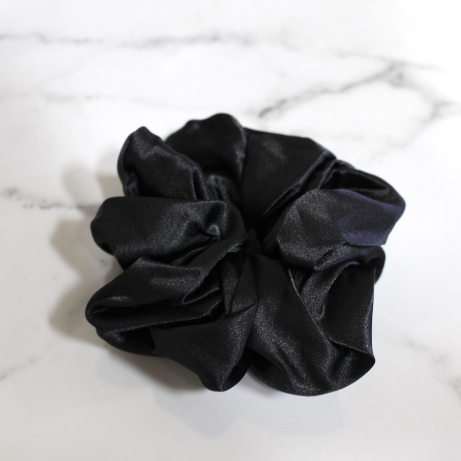 Hair Les Précieuses Chouchous Et Elastiques | Satin Scrunchie - Black