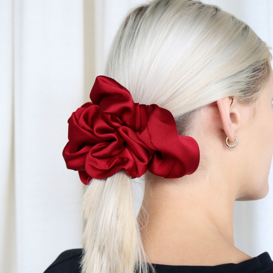 Hair Les Précieuses Chouchous Et Elastiques | Terylene Scrunchie - Burgundy