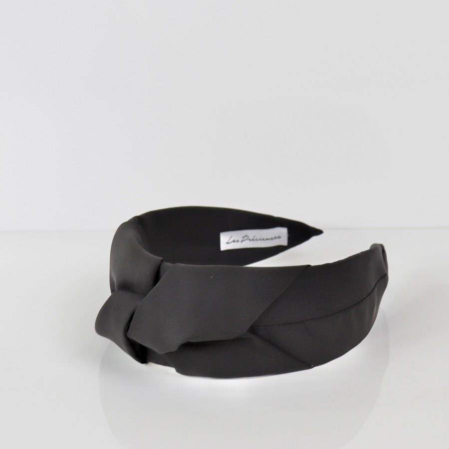 Hair Les Précieuses Serres-Tete | Wide Headband With Bow - Black