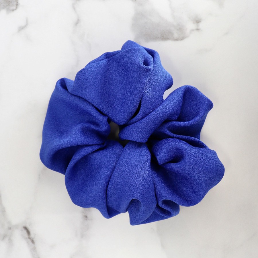 Hair Les Précieuses Chouchous Et Elastiques | Matte Scrunchie - Cerulien Blue