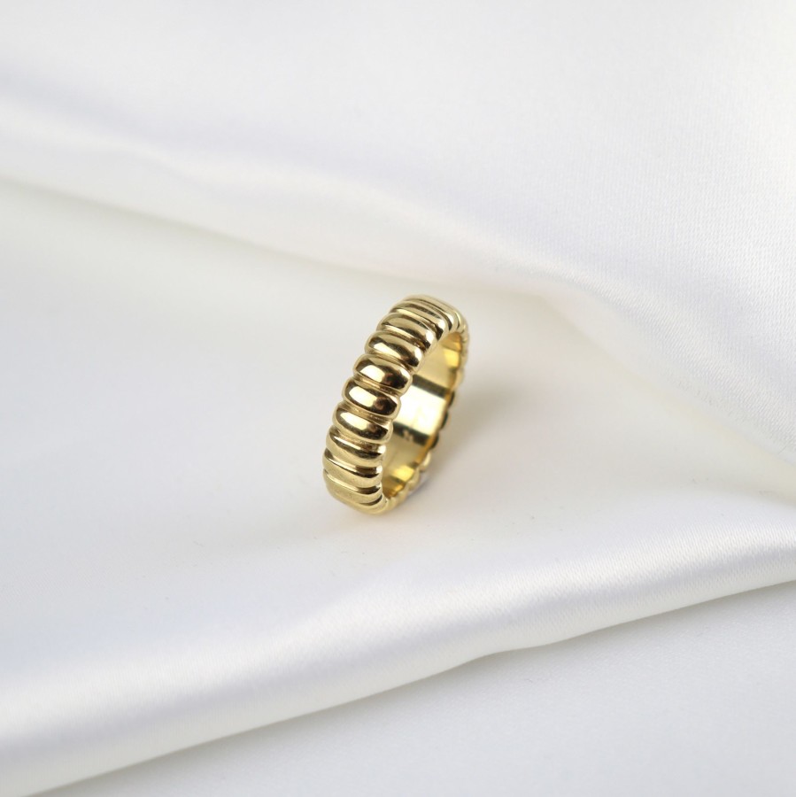 Jewelry Les Précieuses Bijoux | Amalfi Ring 7Mm - Gold