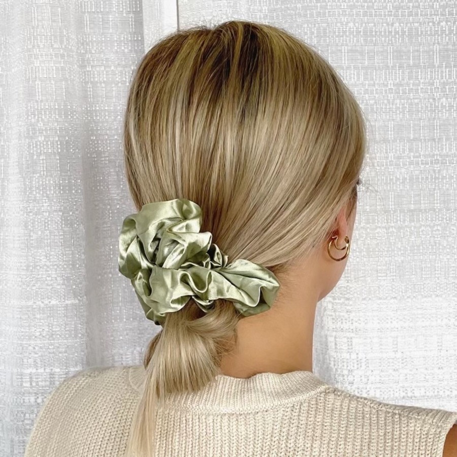 Hair Les Précieuses Chouchous Et Elastiques | Satin Scrunchie - Jade