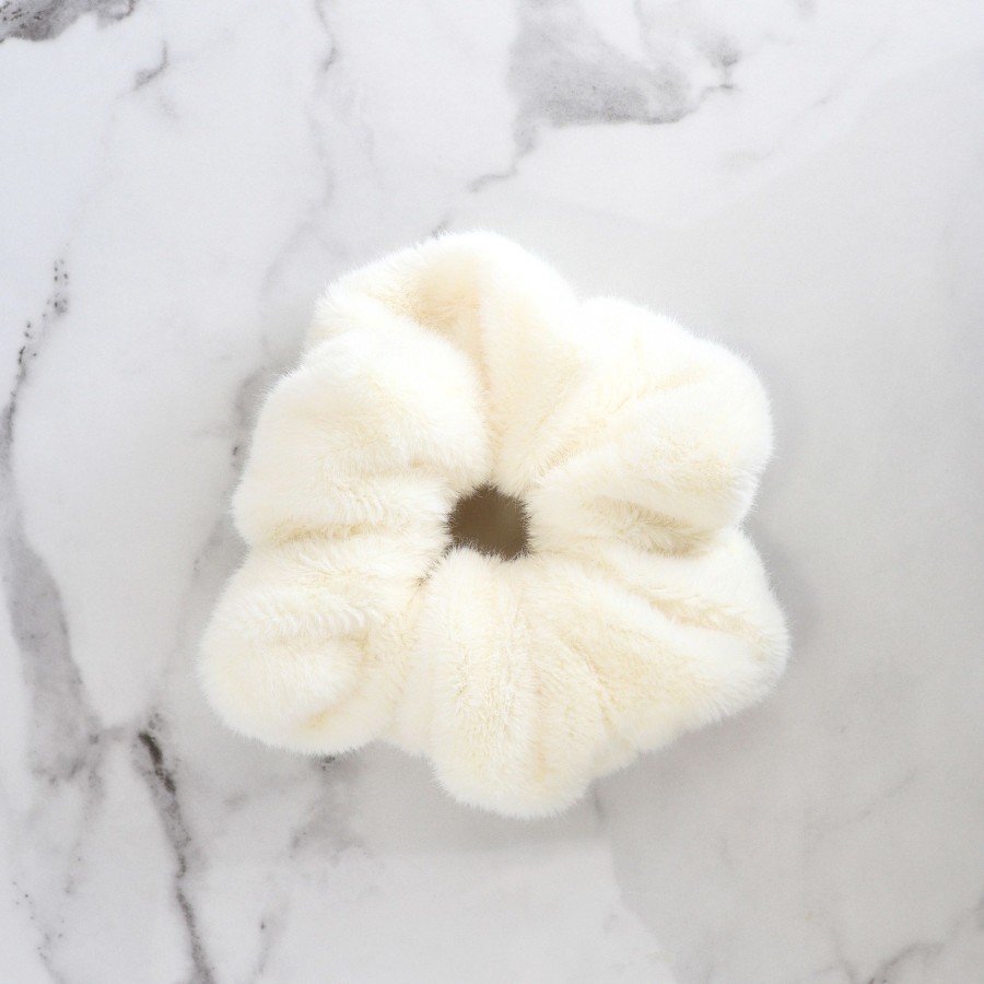 Hair Les Précieuses Chouchous Et Elastiques | Teddy Scrunchie - Pearl White