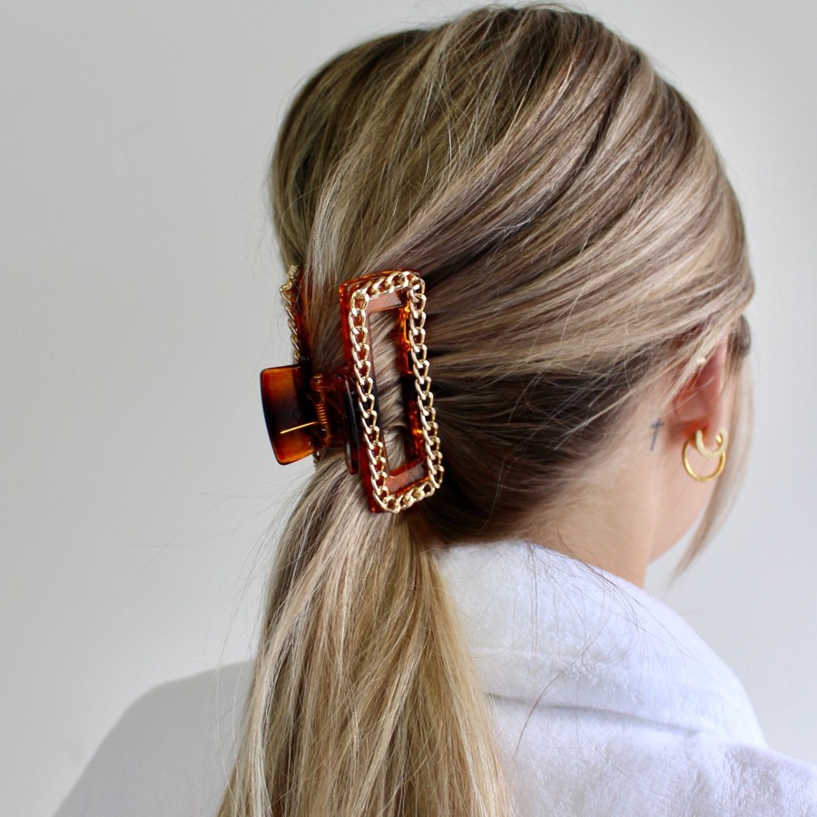 Hair Les Précieuses Pinces Et Barrettes | Hair Clip With Chain - Tortoise