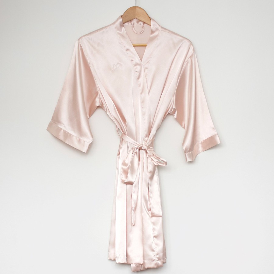 Home Les Précieuses | Satin Bathrobe - Pink