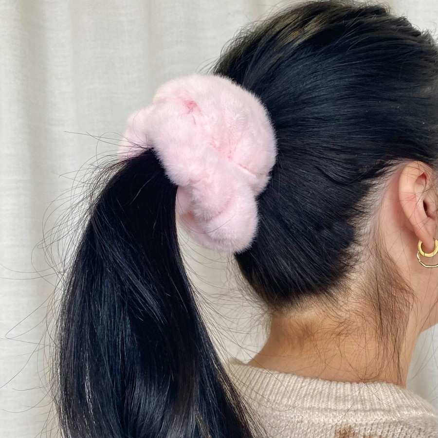 Hair Les Précieuses Chouchous Et Elastiques | Scrunchie Teddy - Pale Pink