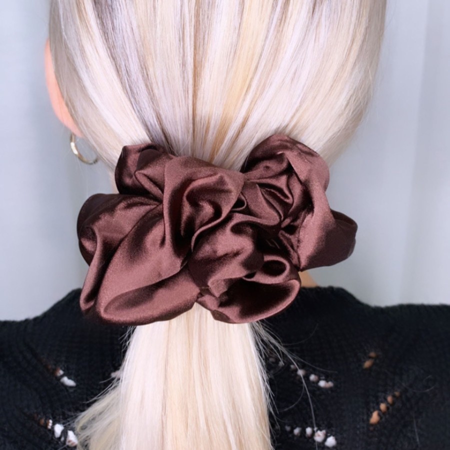 Hair Les Précieuses Chouchous Et Elastiques | Satin Scrunchie - Truffle