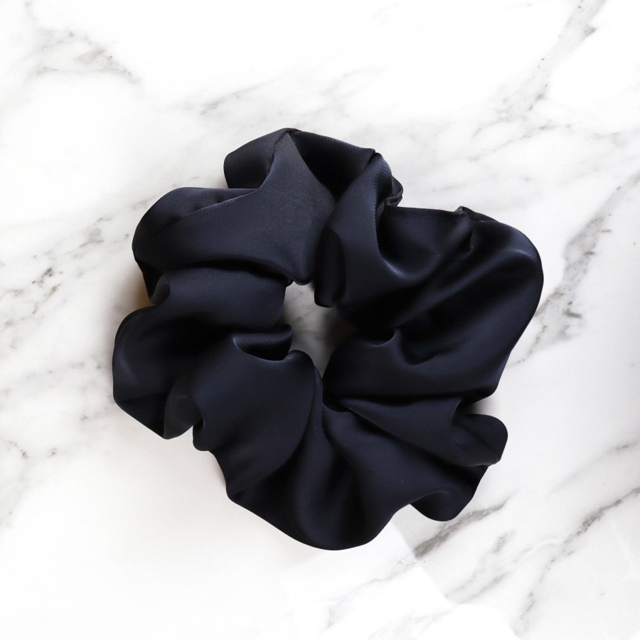 Hair Les Précieuses Chouchous Et Elastiques | Terylene Scrunchie - Navy