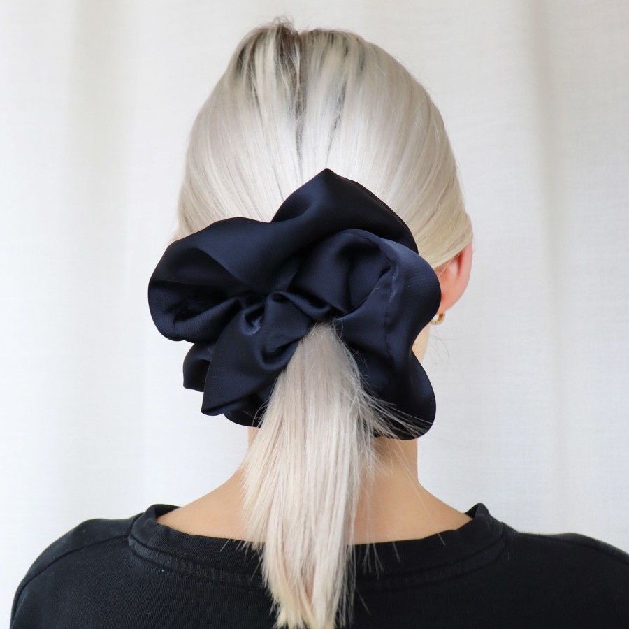 Hair Les Précieuses Chouchous Et Elastiques | Terylene Scrunchie - Navy