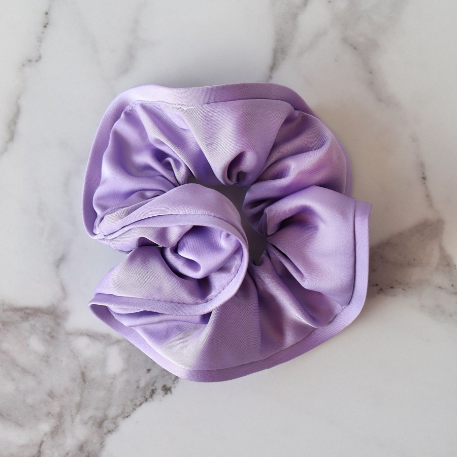 Hair Les Précieuses Chouchous Et Elastiques | Deluxe Satin Scrunchie - Lilac