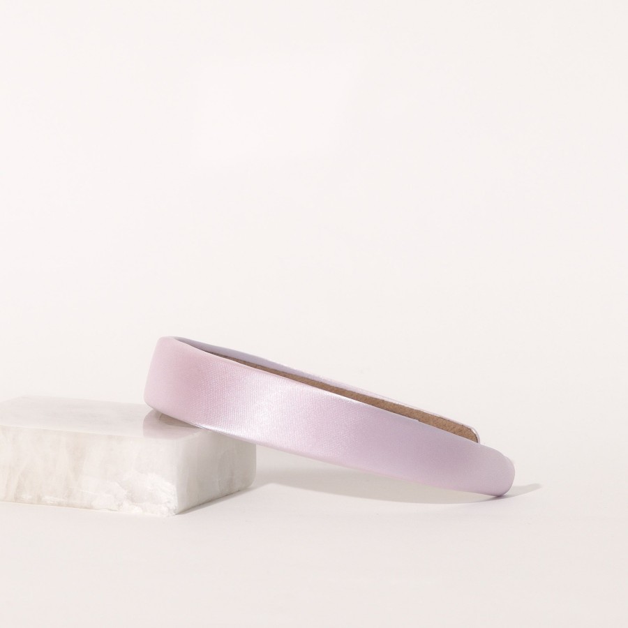 Hair Les Précieuses Serres-Tete | Classic Satin Headband - Lilac