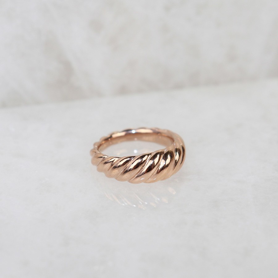 Jewelry Les Précieuses Bijoux | Brioche Ring - Rose Gold