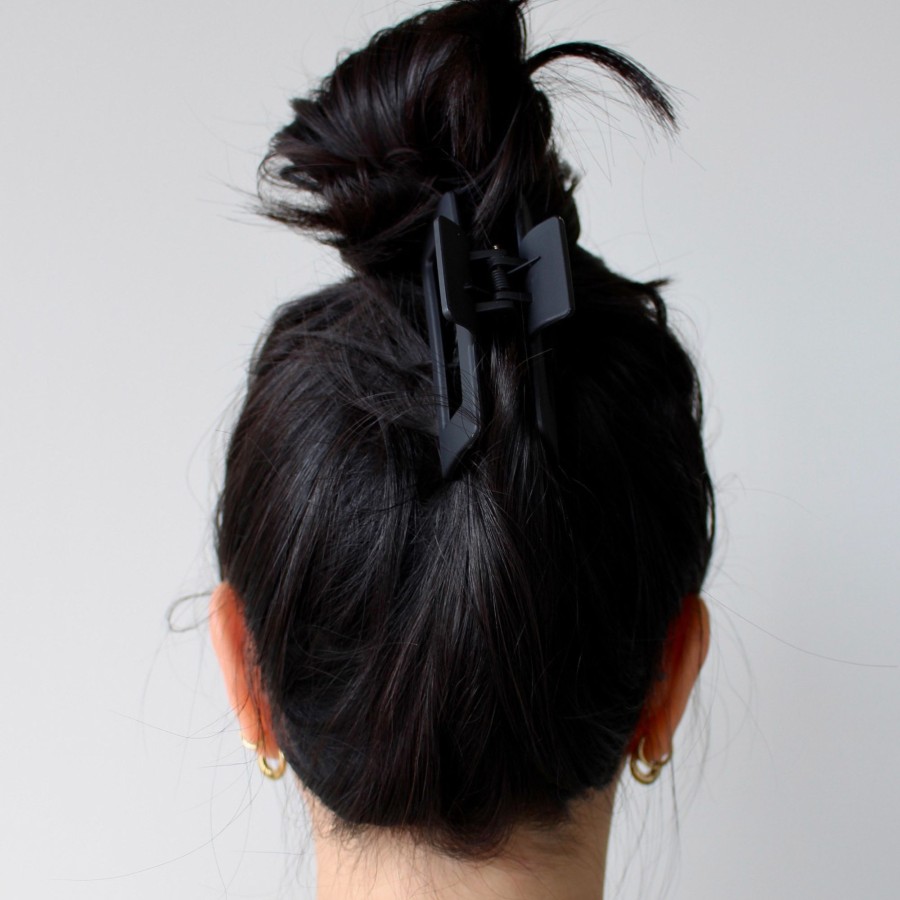 Hair Les Précieuses Pinces Et Barrettes | Openwork Hair Clip - Matte Black