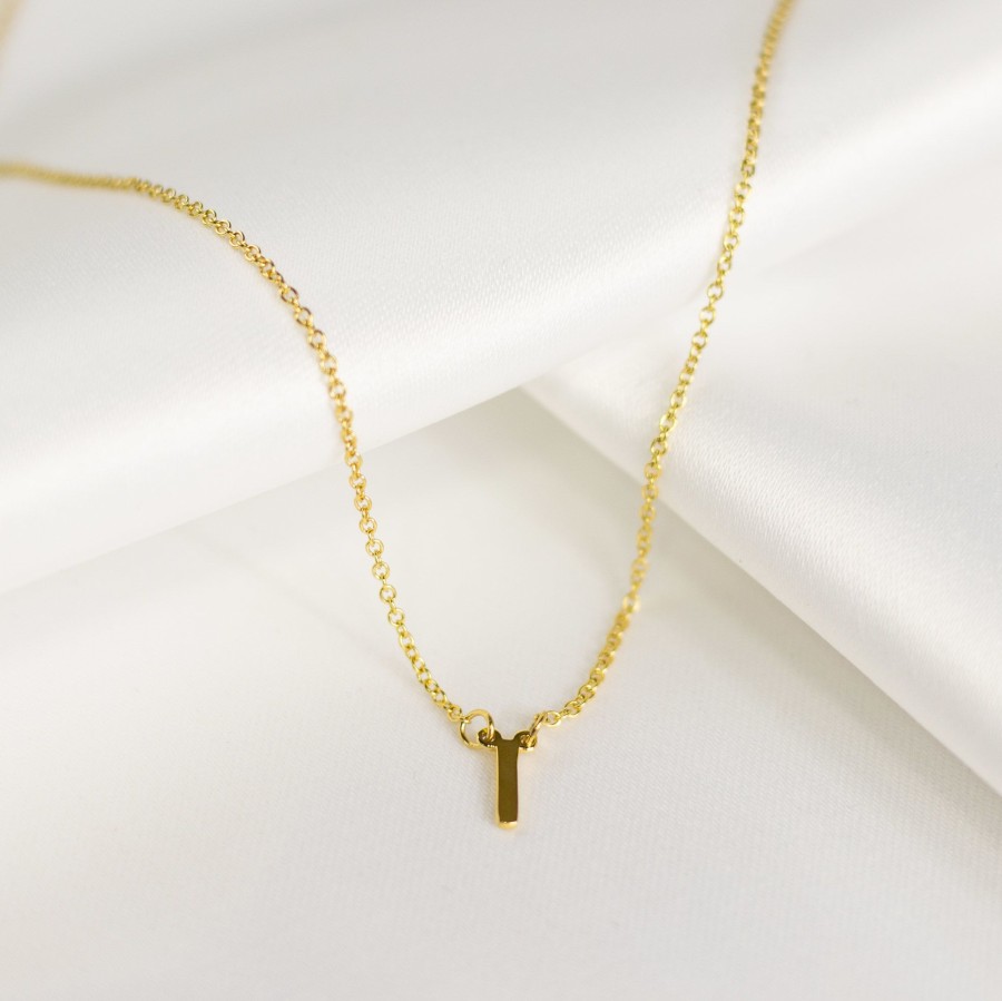 Jewelry Les Précieuses Bijoux | Letter I Pendant Necklace - Gold