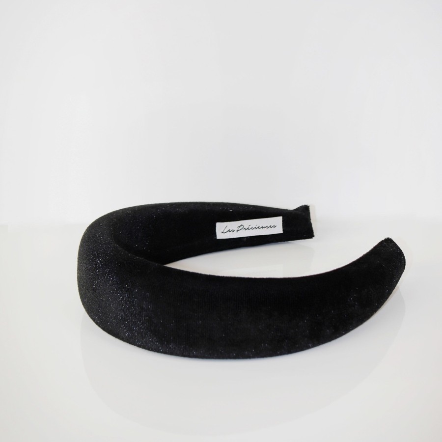 Hair Les Précieuses Serres-Tete | Oversized Velvet Headband - Black