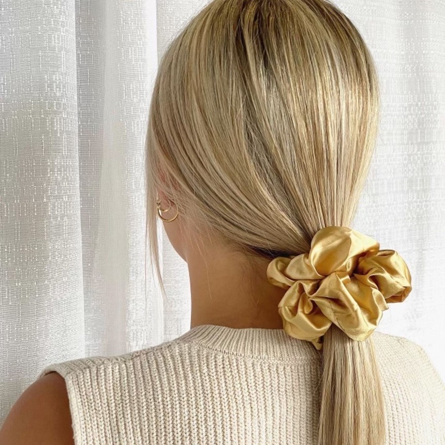 Hair Les Précieuses Chouchous Et Elastiques | Satin Scrunchie - Honey